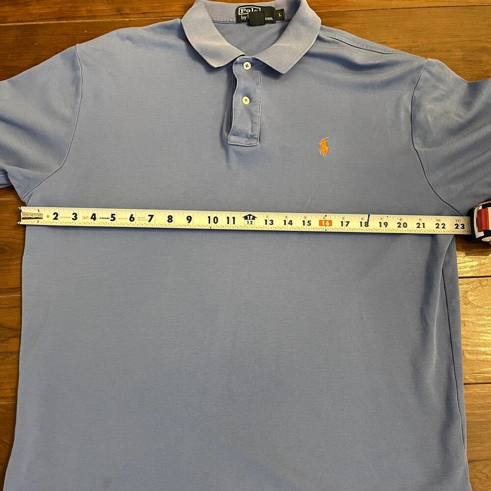 Polo By Ralph Lauren Shirt Mens L Light Blue Regular Fit Small Pony Preppy RL - Picture 5 of 8